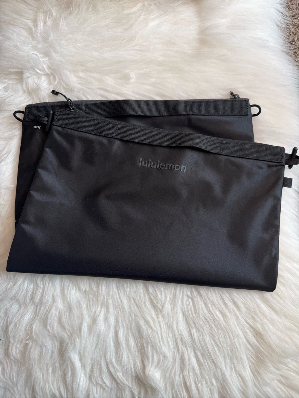 Unisex Lululemon Travel Laundry Bag Black 12L